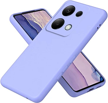 Чехол Fiji Full Soft Premium для Xiaomi Redmi Note 13 Pro противоударный бампер с микрофиброй Violet