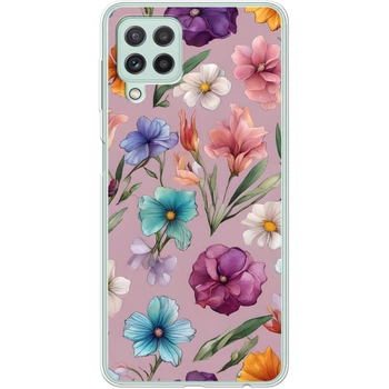 Силиконовый Чехол с Картинкой для Samsung Galaxy A22 4G (A225) Принт (Композиция Цветов) (42748-ysm009)