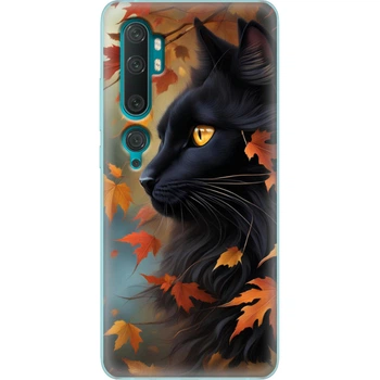 Силіконовий Чохол з Картинкою для Xiaomi Mi Note 10 Pro Принт (Чорний Кіт) (038537-ysm007)