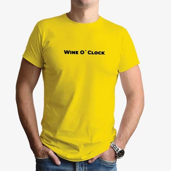 Футболка чоловіча JHK "Wine O`Clock" XXL Жовтий (MD-25-7832-28-15)