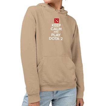Худі жіноче JHK "Keep calm and play DOTA 2" XL Бежевий (MD-21-8068-21-27)