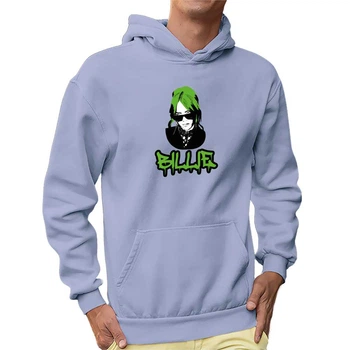 Худі чоловіче JHK "Billie Eilish" S Блакитний (MD-26-7976-18-12)