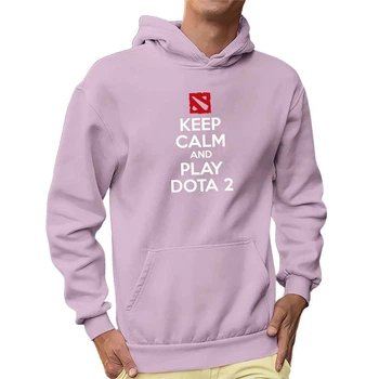 Худі чоловіче JHK "Keep calm and play DOTA 2" S Рожевий (MD-26-8073-18-24)