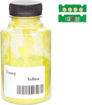 Тонер и Чип для HP Color Laser MFP178, MFP178nw, АНК Yellow 25г 50000247