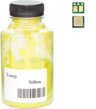 Тонер и Чип для Canon i-Sensys LBP633, LBP633Cdw АНК Yellow 70г 50000412