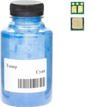 Тонер и Чип для Canon i-Sensys MF651, MF651Cw АНК Cyan 70г 50000410