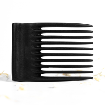 Мужской Гребень для Волос и Бороды ZAMAS Wood Black Bone 9 х 6,5 х 1см Ручная Работа Деревянный Термограб
