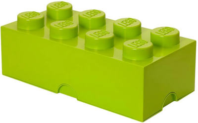 Контейнер у формі блоку LEGO Storage Brick 8 Світло зелений (40041220)