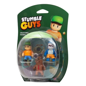 Набор фигурок STUMBLE GUYS -МЕГАЛОДОН, МИСТЕР СТАМБЛ, КАПИБАРА Stumble Guys SG2020-1