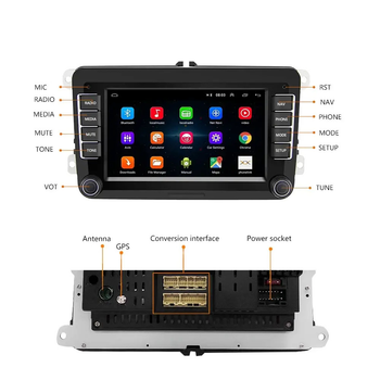 Штатна автомагнітола XPRO Volkswagen 7'' Android 12 4+32GB carplay чорний (41971-vw_4462)