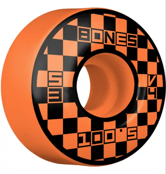 Колеса для скейтборду BONES WHEELS OG Formula Block Party 52mm V4 Wide 100A Orange