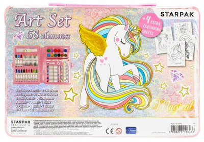 Zestaw do malowania StarPak Jednorożec Unicorn 68 elementów (5908275196433)