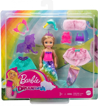 Lalka Mattel Barbie Dreamtopia Chelsea 3 in 1 Fantasie Puppe (0887961913828)