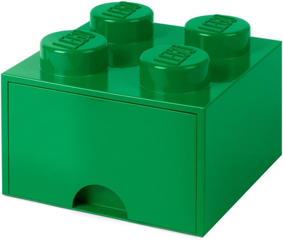 Pojemnik do przechowywania LEGO Storage Brick Drawer 4 z szufladą Zielony (40051734)
