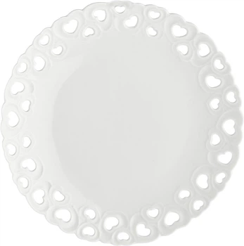 Zdobiony talerz La Porcellana Bianca Valentino porcelana 20 cm (8027549096693)