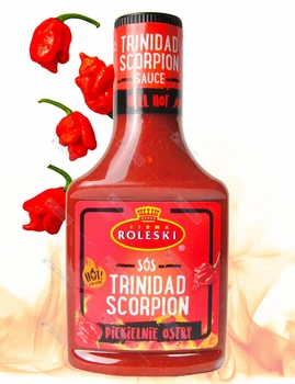 Соус томатный очень острый Roleski Trinidad Scorpion с перцем Тринидад Скорпион 340 г