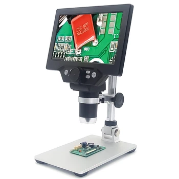 Мікроскоп цифровий з 7" дюймовим LCD екраном та підсвічуванням GAOSUO G1200HD, зі збільшенням до 1200X, живлення від мережі