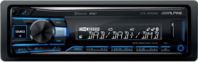 Бездискова MP3-магнітола Alpine UTE-204DAB