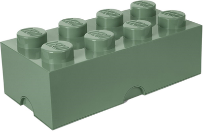 Контейнер в форме блока LEGO Storage Brick 8 Песочно-зеленый (40041747)
