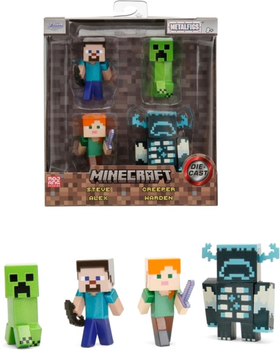 Металева фігурка Jada Toys Minecraft 4 шт 6 см (4006333084621)