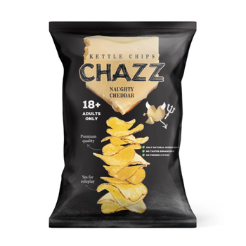 Чипси з сиром Чеддер Chazz Naughty Cheddar Chips 90 г