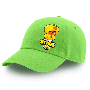 Дитяча кепка Бравл Старс Леон Качка (Brawl Stars Leon Duck) (9273-1020) 100% Бавовна 53-56 см Салатовий