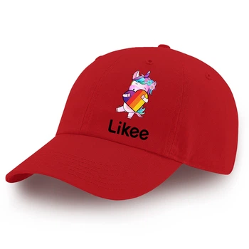 Детская кепка Лайк Единорог (Likee Unicorn) (9273-1469) 100% Хлопок 53-56 см Красный