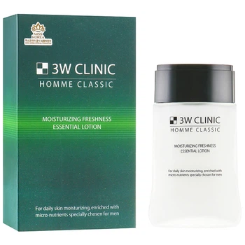 Чоловічий освіжаючий лосьйон для обличчя 3W Clinic Homme Classic Moisturizing Freshness Essential Lotion 150 мл (8809180014997)