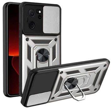 Чохол Camshield з кільцем-підставкою на Xiaomi 13T (silver)
