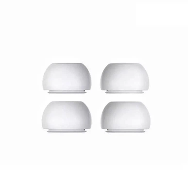 Набор амбушюр 2 пары силиконовые Grendio для наушников AirPods Pro, размер М, Белые (2049054)