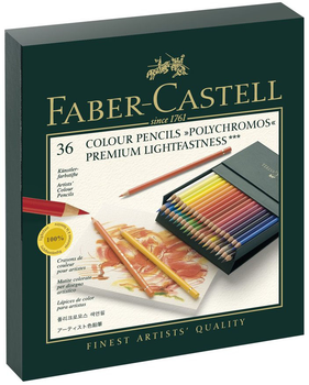 Zestaw kolorowych ołówków Faber-Castell Polychromos Studio Box 36 szt (4005401100386)