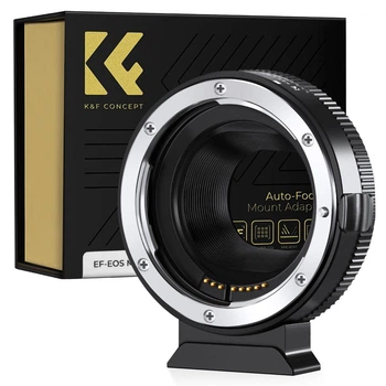 Автофокусный адаптер K&F Concept Canon EF на EOS M (EF EF-S на EOS-M) для EOS M3 M5 M6 M10 M50 M100 M200