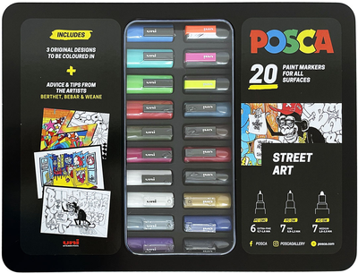 Набір маркерів Posca Street art 20 шт (3296280043159)