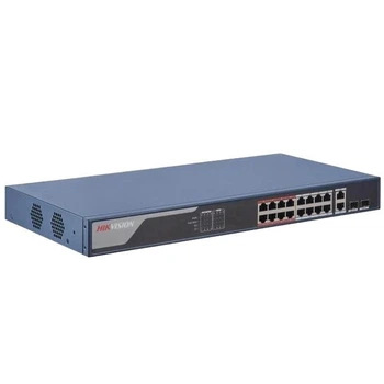 Керований PoE комутатор Hikvision DS-3E1318P-EI з 16 портами PoE