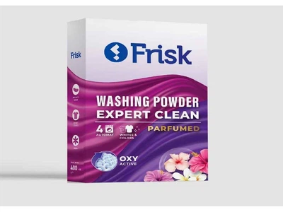 Пральний порошок FRISK 400г авт. Універсальний "Парфумований EXPERT CLEAN"