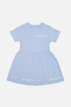 Сукня з коротким рукавом для дівчинки Miss Feriha блакитний 86 ЦБ-00245133