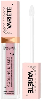 Охлаждающий блеск Eveline Cosmetics Variete Cooling Kisses для увеличения объема губ 02 Sugar Nude 6.8 мл (5903416038023)