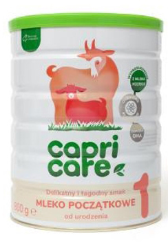 Mleko początkowe Capricare 1 oparte na mleku kozim od urodzenia 800 g (9421025232961)