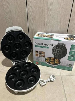Апарат для приготування випікання пончиків 7 шт Donut Maker електрична машинка для пончиків 750 Вт