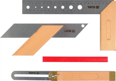 Zestaw kątowników stolarskich 3 szt Yato YT-70823 90˚ 250 mm (5906083083990)
