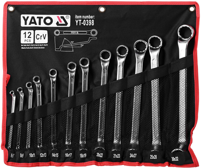 Zestaw kluczy YATO 6-32 mm 12 elementów (YT-0398)