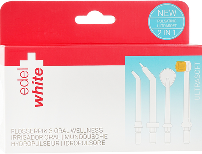 Набір змінних насадок - Edel + White Replacement tips for Flosserpik 3 Lighthouse Oral Irrigator (849324-9864)