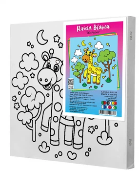 Картина по контурам Riviera Blanca Жирафик 25x25 см (КА-154) (4827170000717)