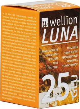Тест-полоски на глюкозу Wellion Luna 25 шт