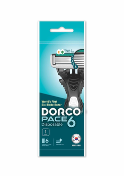 Одноразовий станок для гоління чоловічий Dorco PACE 6 лез 1 шт