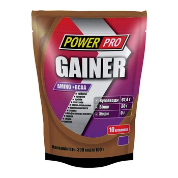Гейнер Power Pro Gainer, 1 кг - Шоколад