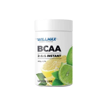 Амінокислота BCAA Willmax BCAA 2:1:1, 400 грам - Лимон-лайм