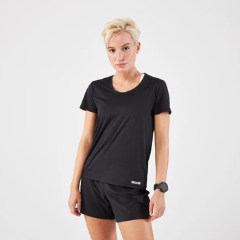 Женская футболка Kiprun Run для бега черная - 3XL