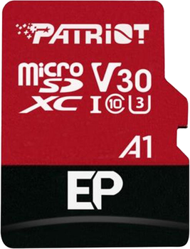 Карта памяти Patriot microSDXC 1TB Class 10 UHS-I/U3 + SD адаптер (PEF1TBEP31MCX)