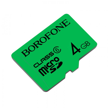 Карта пам‘яті BOROFONE MicroSD 4GB Class 6